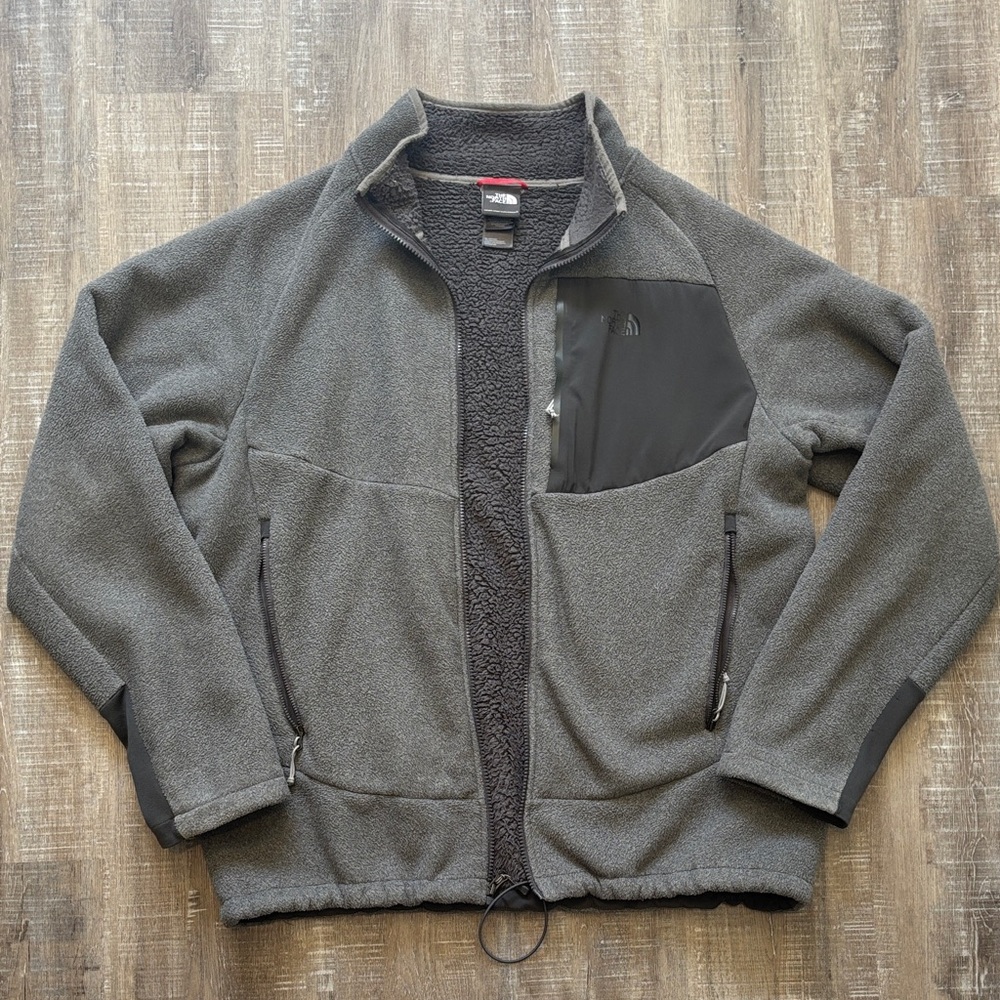 The North Face Gray Sherpa Fleece